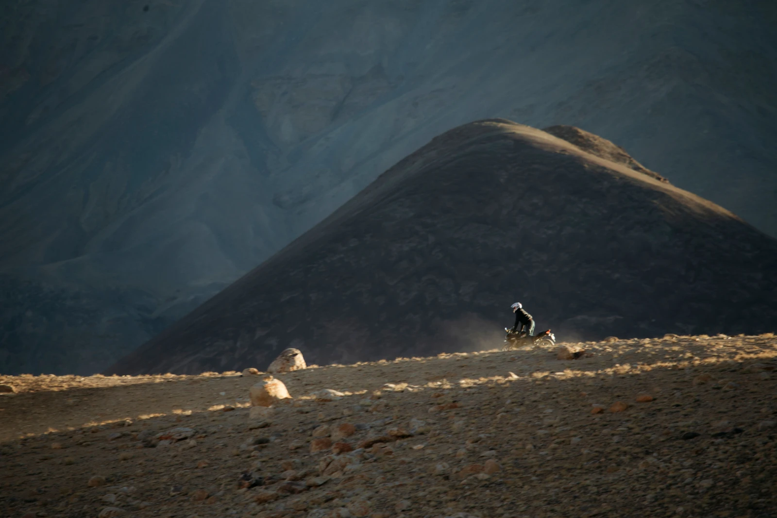 Prayer flags against an enormous Ladakhi sky