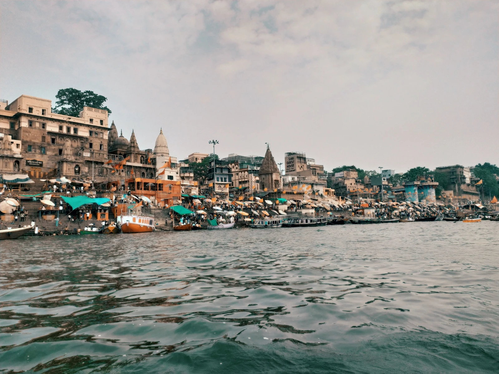 Sunrise boat ride on the Ganga in Varanasi
